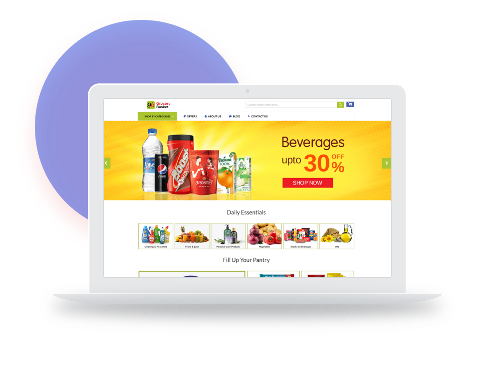 grocery shopping software web mobile app